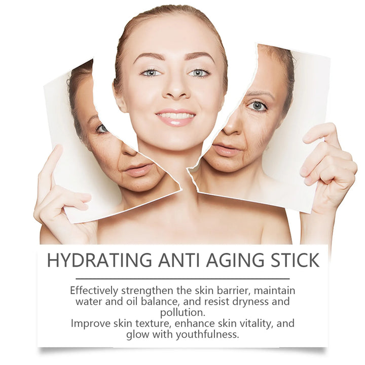 Collagen Wrinkle Removal Multi Bounce Balm Stick Instant Anti-Aging Firming Lift Brighten Facial Dull Skin Moisturizer Cosmetics