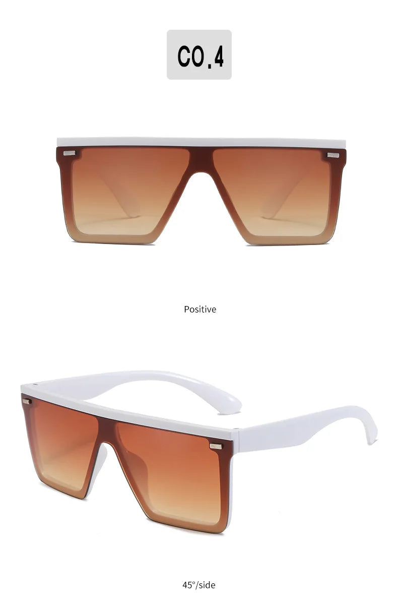 KLASSNUM One Piece Square Sunglasses Men Women Sports Driving Sunglasses Oversized Frame Luxury Brand Disigner 2025 Sun Glasses