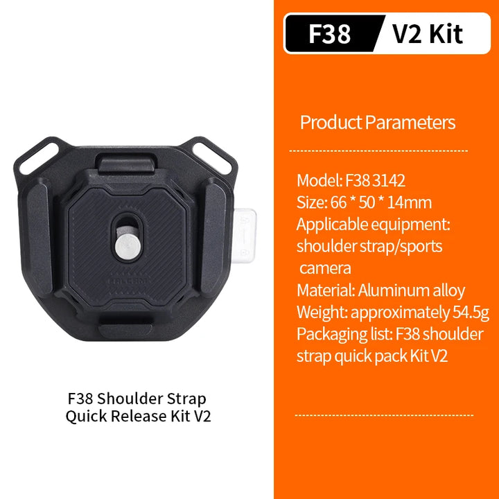 Falcam F38 V2 Universal Shoulder Strap Quick Release Plate Arca Swiss For DSLR Camera Tripod Slider Mount Adapter Camera Clamp