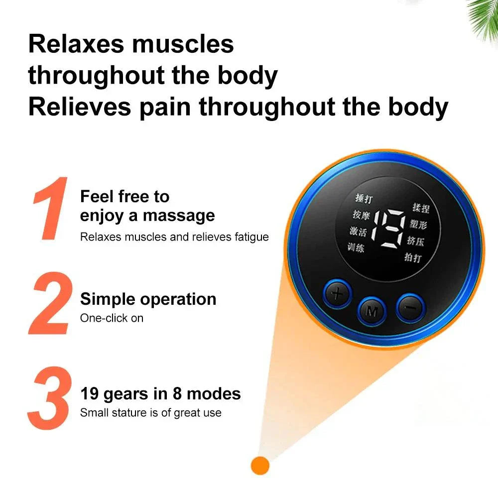 Mini EMS Neck Massager & Back Pain Relief Patch