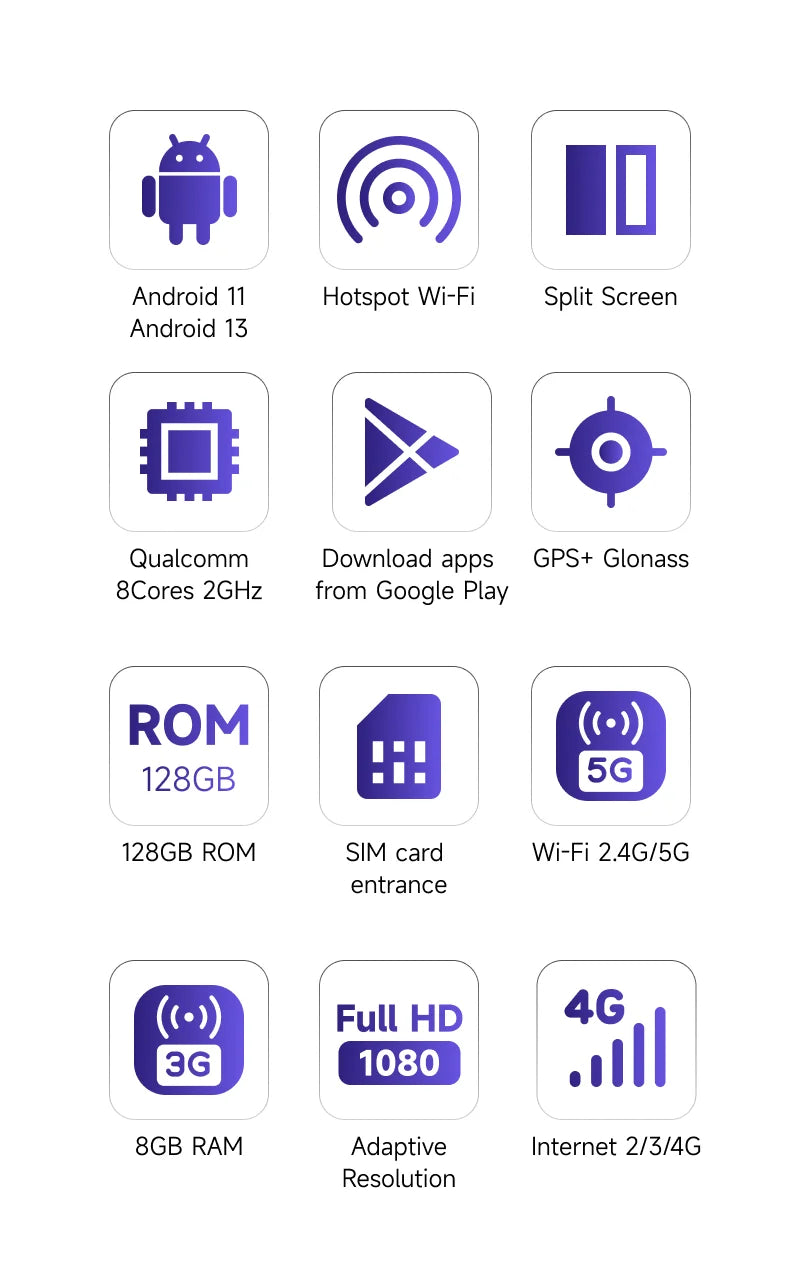 CarPlay Ai Box 8+128G Android 13 Wireless Carplay Android Auto QCM6125 8-Core CPU 4G LTE for VW Audi Kia Fiat