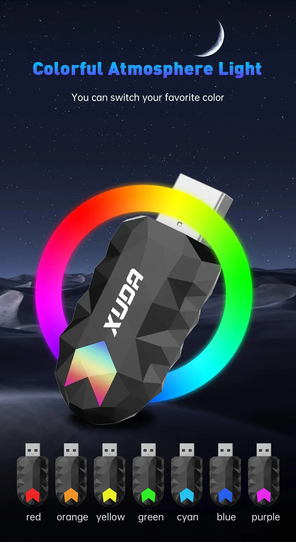 XUDA 2in1 Wireless CarPlay AI Mini Box Android Auto Box Plug&Play Automatic Connection Compatible with 99% of Cars For Car Radio