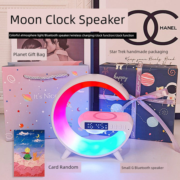 Wireless Charging Atmosphere Speaker Girl Fancy Night Light