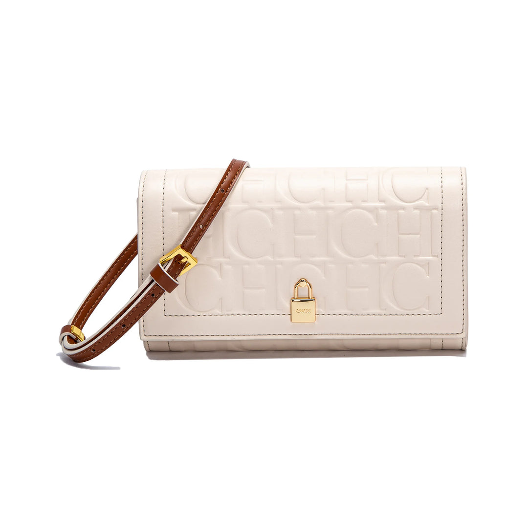 CHCH Women's Shoulder Bag 2024 Brand New Flip Letter Embossed Crossbody Bag