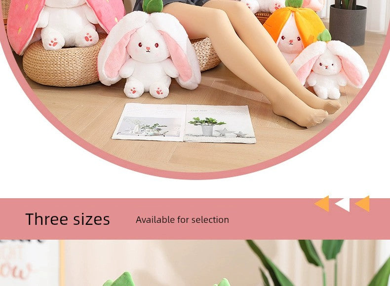 Pacify Transformation Girl Gift Sleep Hug Strawberry Rabbit