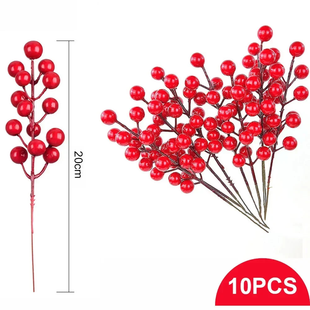 Artificial Pine Branches with Berries