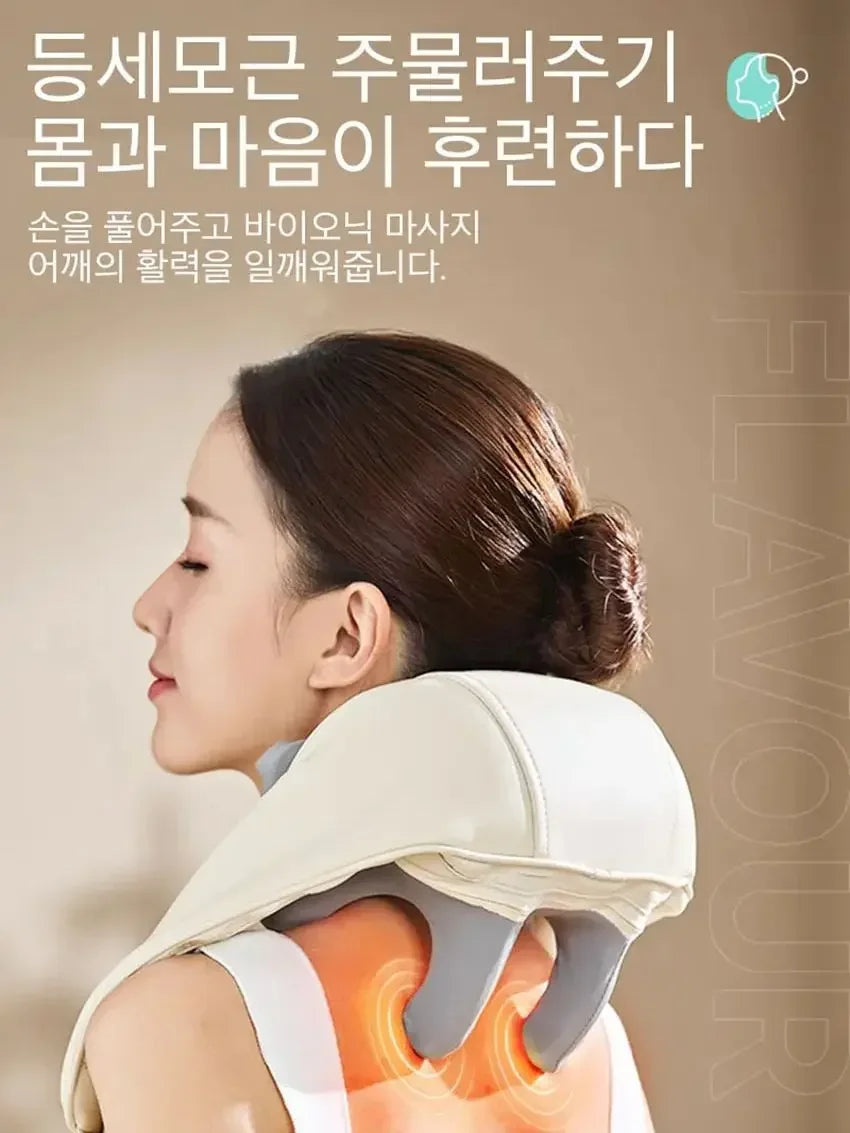 Neck Shoulder Massager Korea 26W BLDC Motor Massager Multifunctional Neck Beauty Instrument Spa Egg Winding Massager