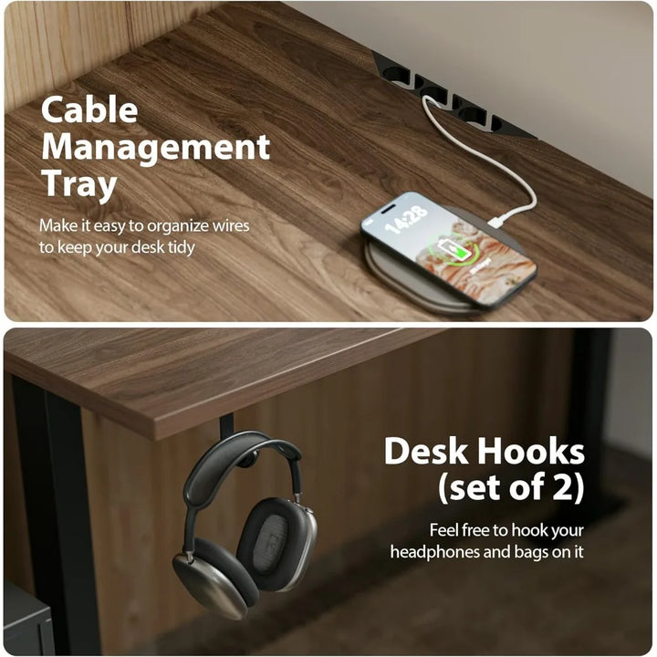 L-Shaped Adjustable Height Standing Desk