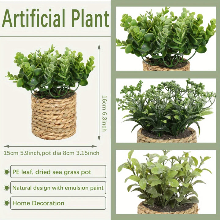 XIYA Artificial Eucalyptus Potted Plant