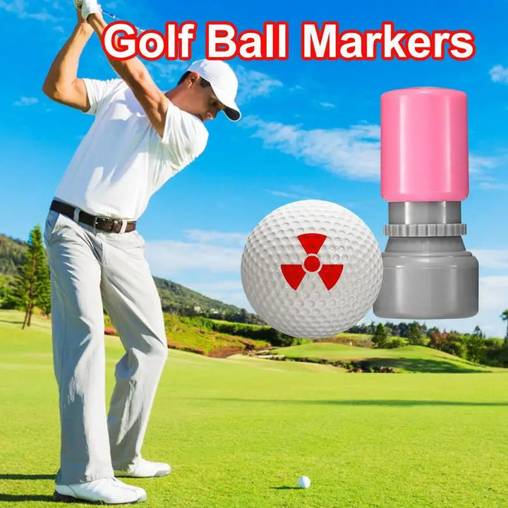 Durable Quick-dry Plastic Outdoor Sports Golf Stamp Marker Golf Accessories Mark Seal Golf Ball Stamper
