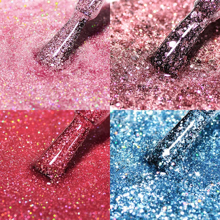 Sparkling Blue Gel Polish Set