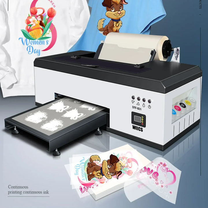 SIHAO A3 R1390/L1800 DTF Printer Oven All-in-One for T-Shirt Fabric Textile Clothing Printing DTF Transfer Film Printer Machine