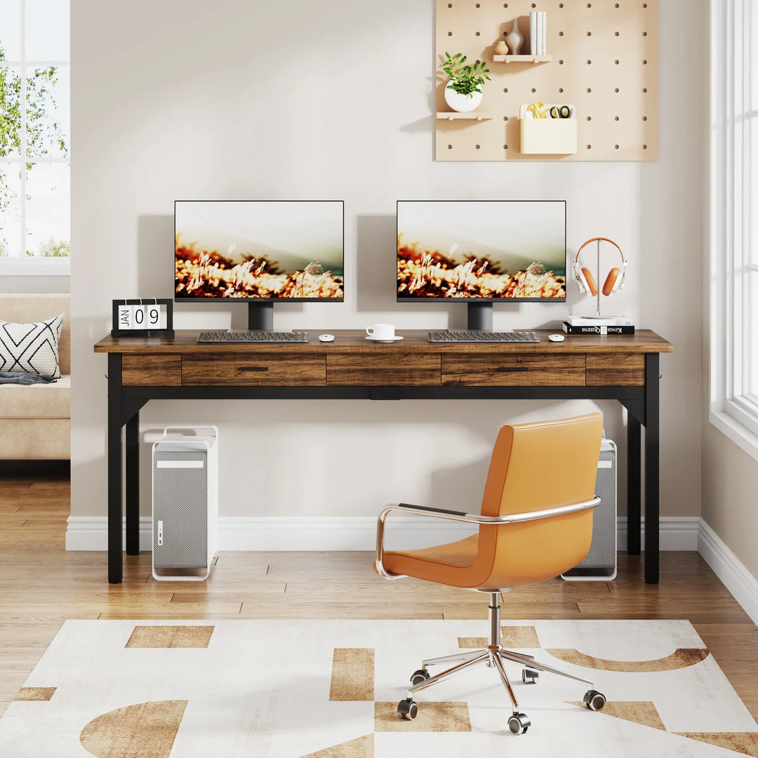 Tribesigns 78.7" Extra Long Double Desk
