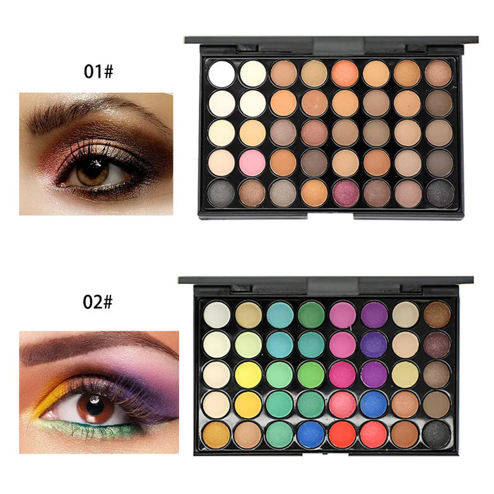 40-Color Earth Tone Eyeshadow