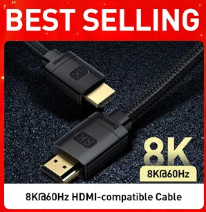 Baseus HDMI-Compatible Cable for Xiaomi Mi Box 48Gbps Digital for PS5 PS4 8K 2.1 4K 2.0 HDMI-Compatible Splitter 8K/60Hz Cables