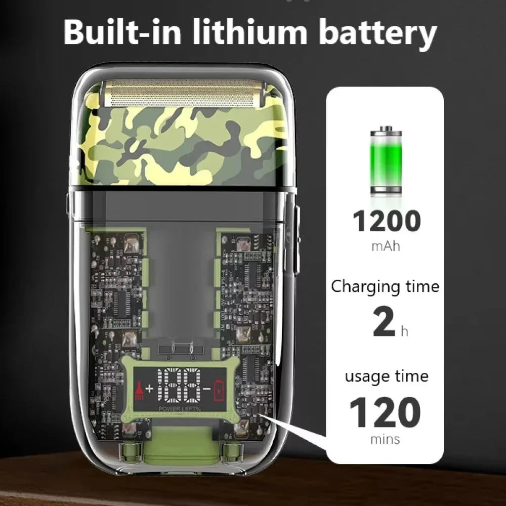 Kemei Transparent Body Electric Hair Clippers Kit KM-1926 KM-1928 Rechargeable Trimmer KM-TX7 Waterproof Men's Shaver Barber