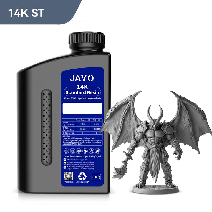 JAYO 3D Printer Resin14K Standard 1KG 405nm Liquid Rapid UV Curing For LCD Photopolymer Resin 3D Printing Material Fast delivery