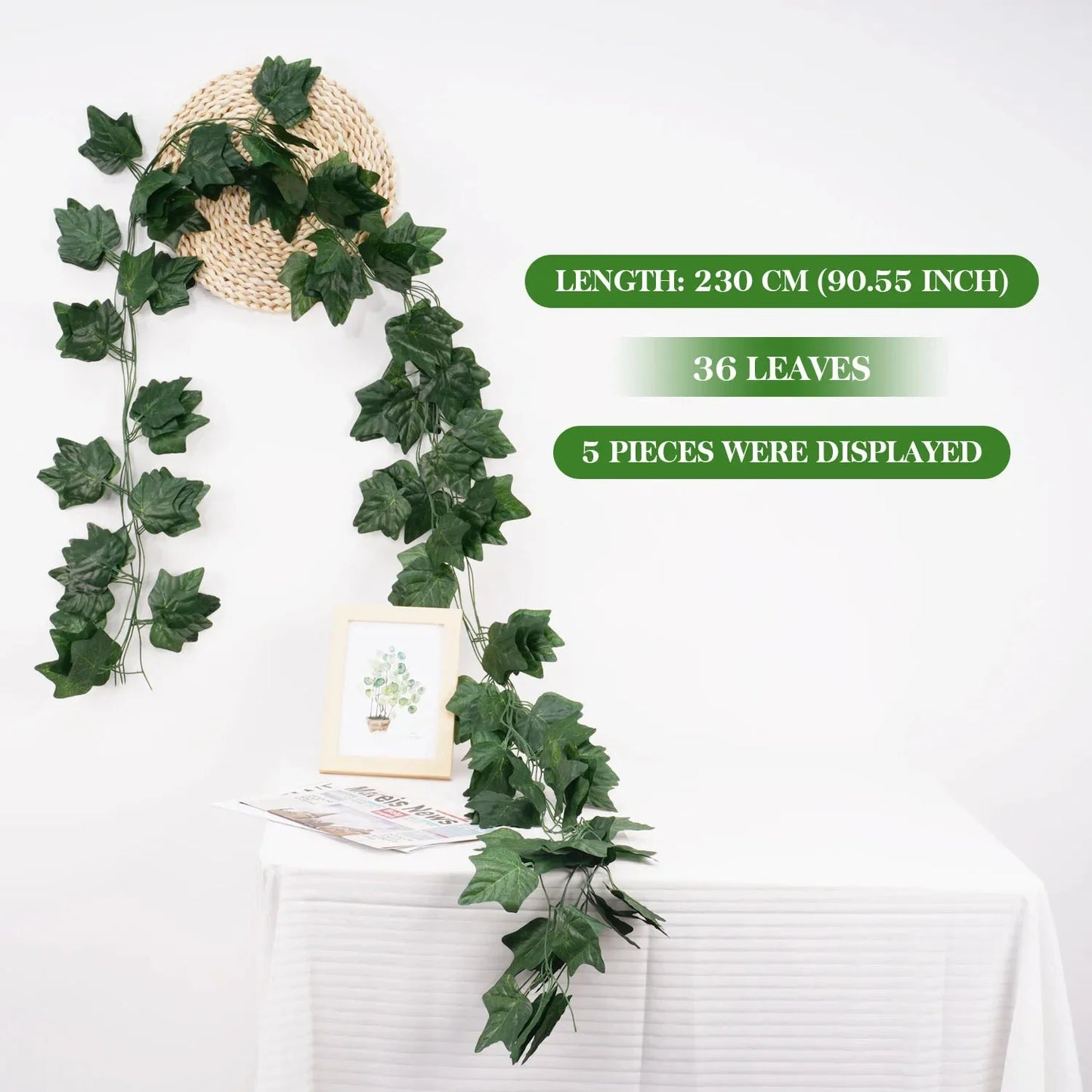 Artificial Garland Silk Wall Plant Home