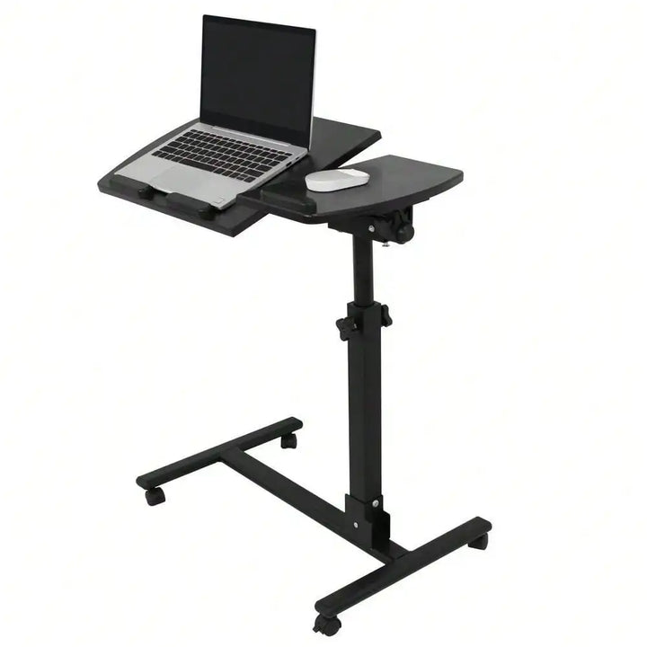 Mobile Rolling Laptop Table Adjustable