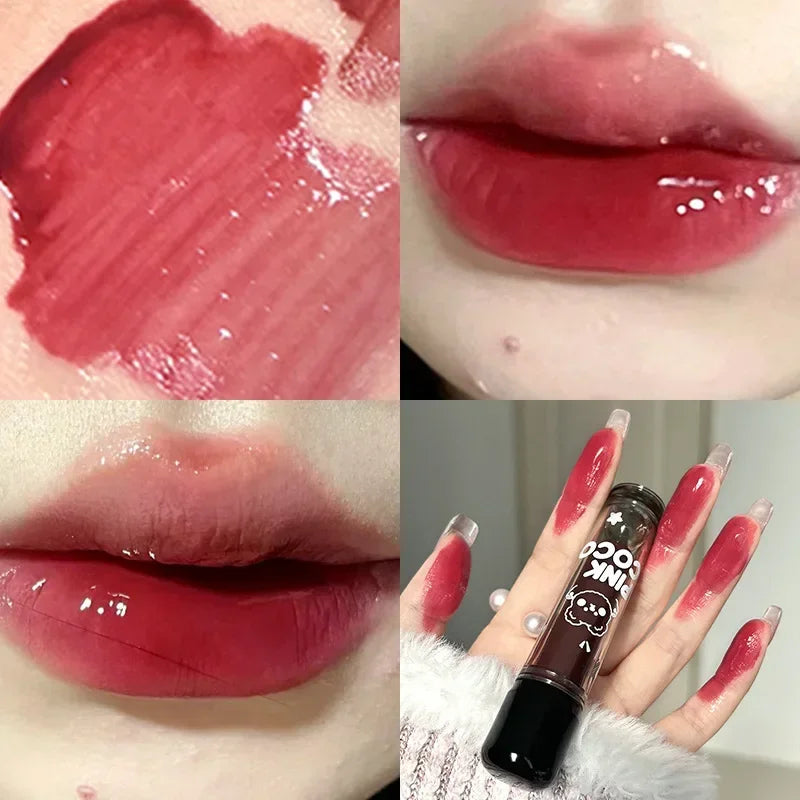 Dark Red Brown Mirror Lip Glaze