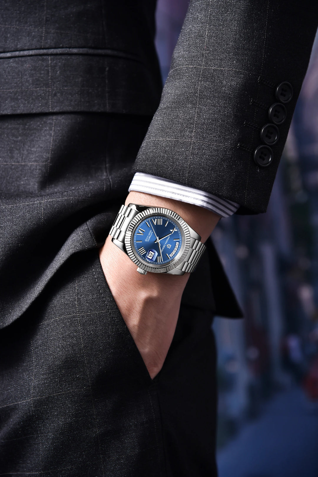 2024 New PAGANI DESIGN Rose Gold DD40 Luxury Automatic Watch Men Mechanical Wrist Watches Men Japan NH36A AR Sapphire crystal