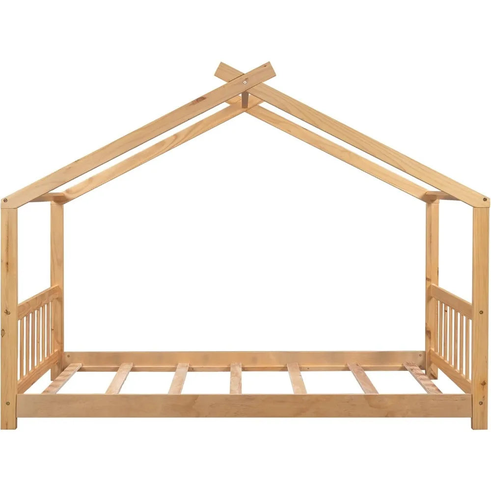 Twin Montessori Floor House Bed