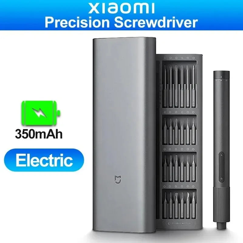 Xiaomi Mijia Electric Precision Screwdriver Magnetic Kit with 24 PCS Screw Heads Power Tools Sets for Smart Home PC Phone Repair