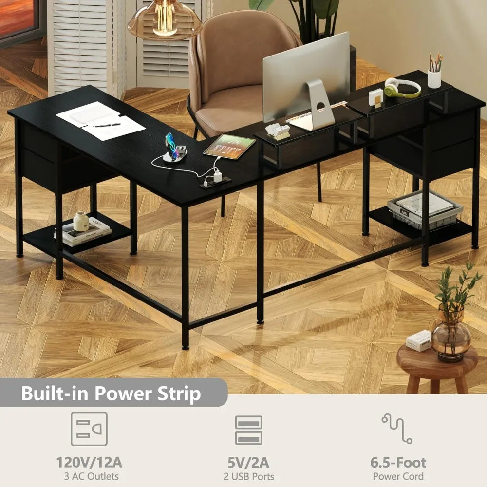 L-Shaped Home Office Desk