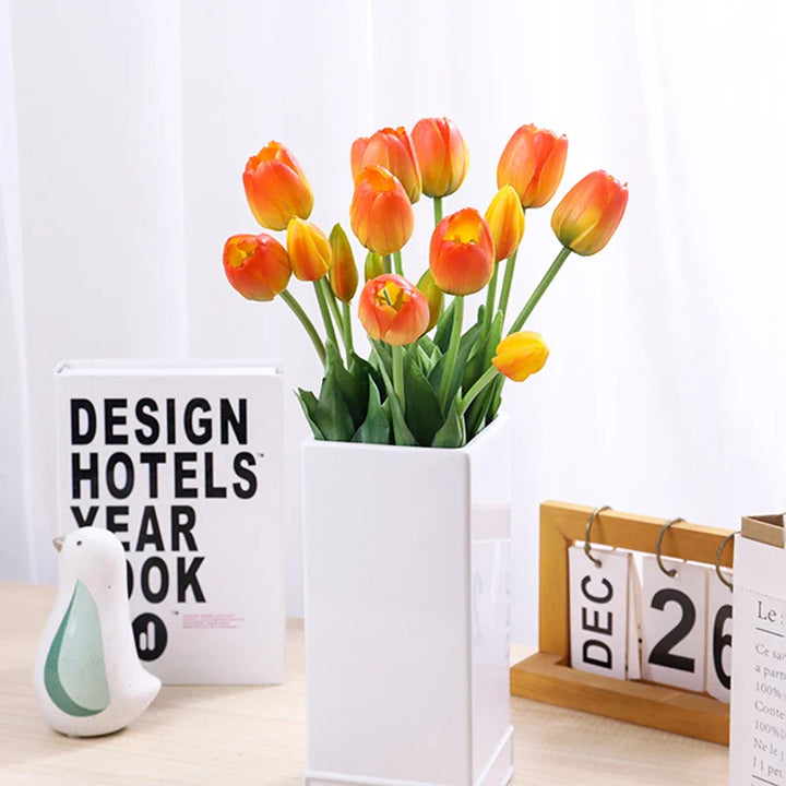 5PCS Real Touch Artificial Tulip Flowers