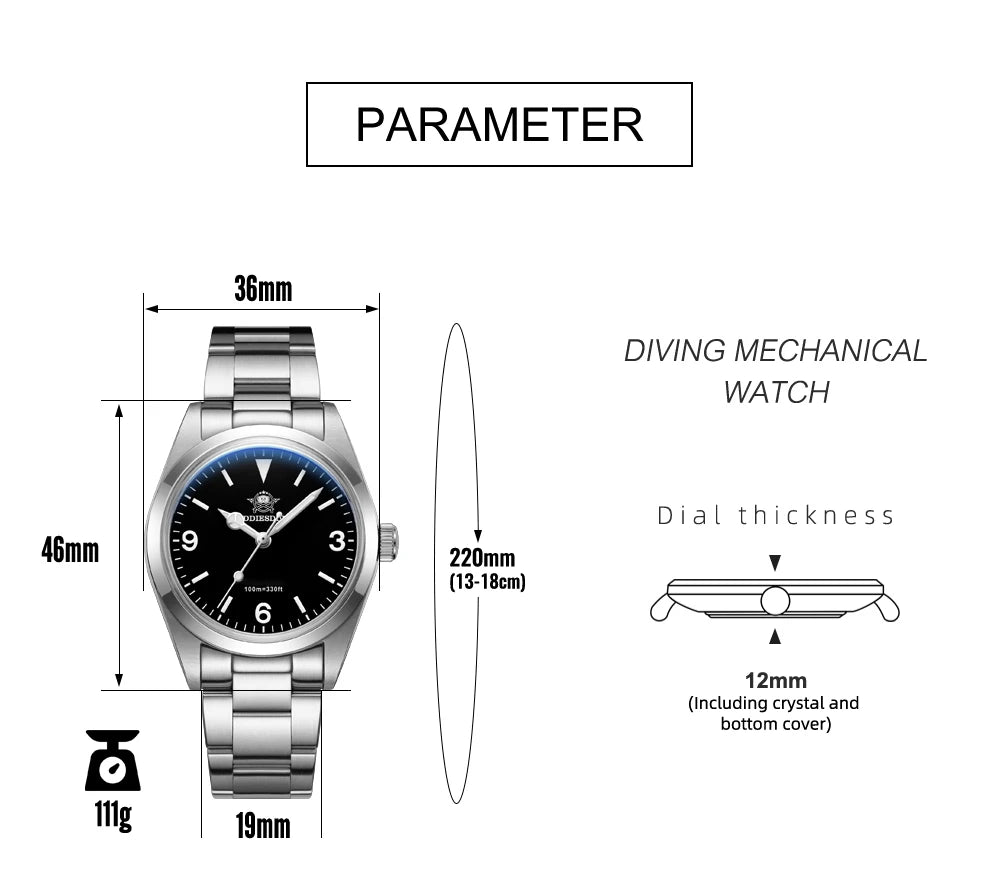 ADDIESDIVE Top Brand Men's Luxury Stainless Steel Wristwatch Sapphire Glass Luminous 100m Waterproof Reloj Hombre Quartz Watches