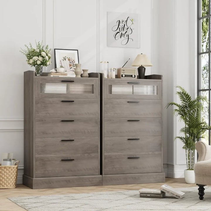 Modern 5 Drawer Dresser Bedroom
