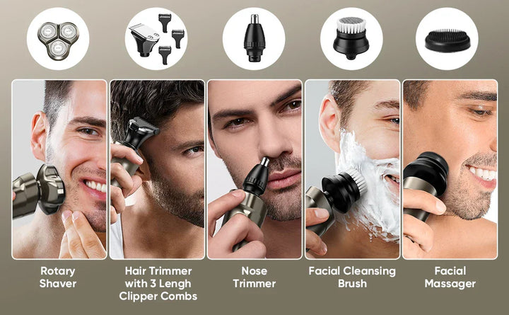 Sejoy Electric Hair Clipper for Men  5 in 1 Electric Nose Hair Trimmer Professional Cutting Machine Rechargalbe