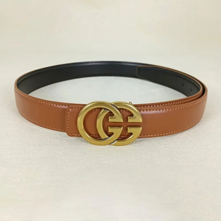 Fashion GG cowhide real leather belt for women luxury desiner Unisex men's belt elegant girdle belt female jeans waistband