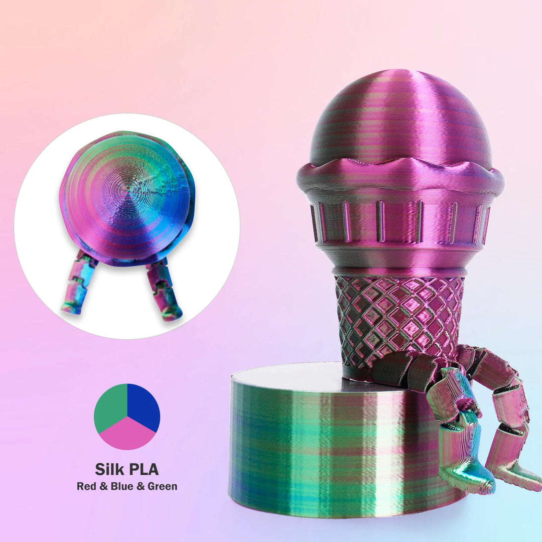 ERYONE Promotion Tri- Color Co-extrusion Silk  PLA Series 1.75mm 1KG For 3D Printing FDM Printer Fast delivery New Arrival