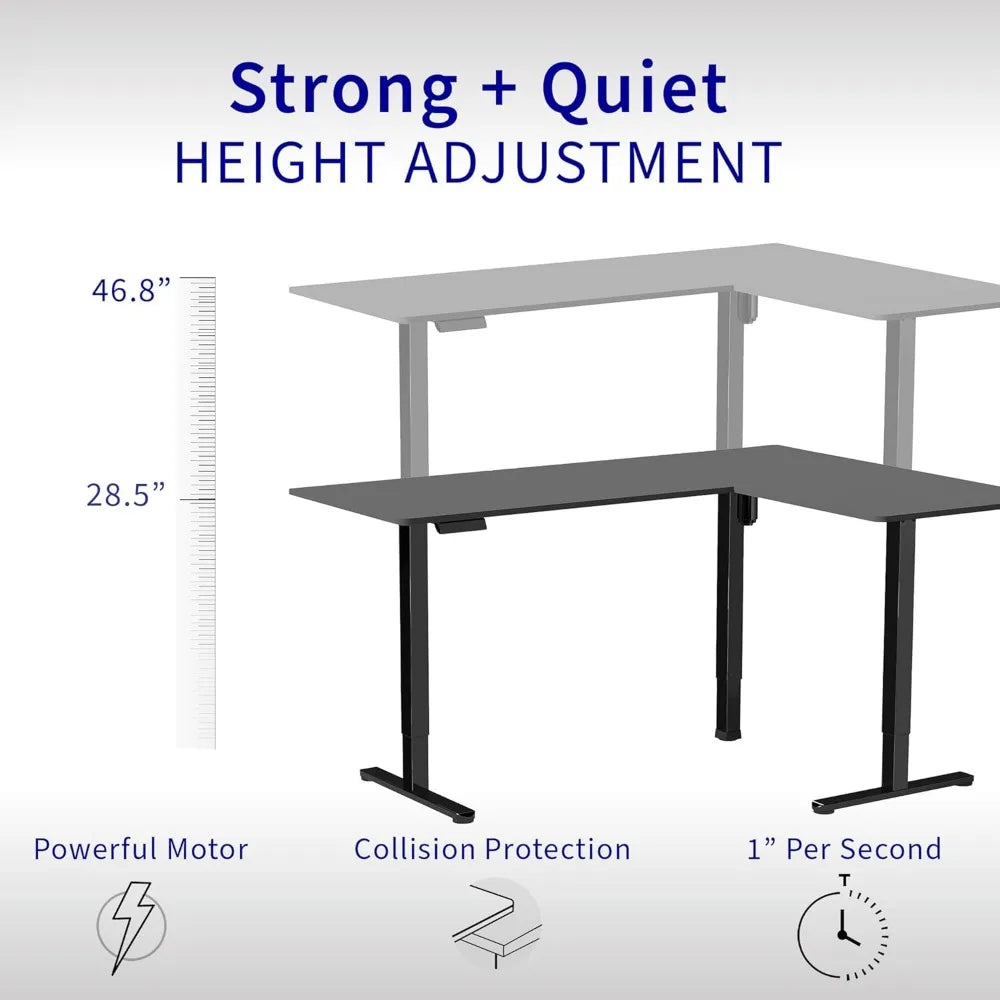 Electric L-Shaped Standing Desk