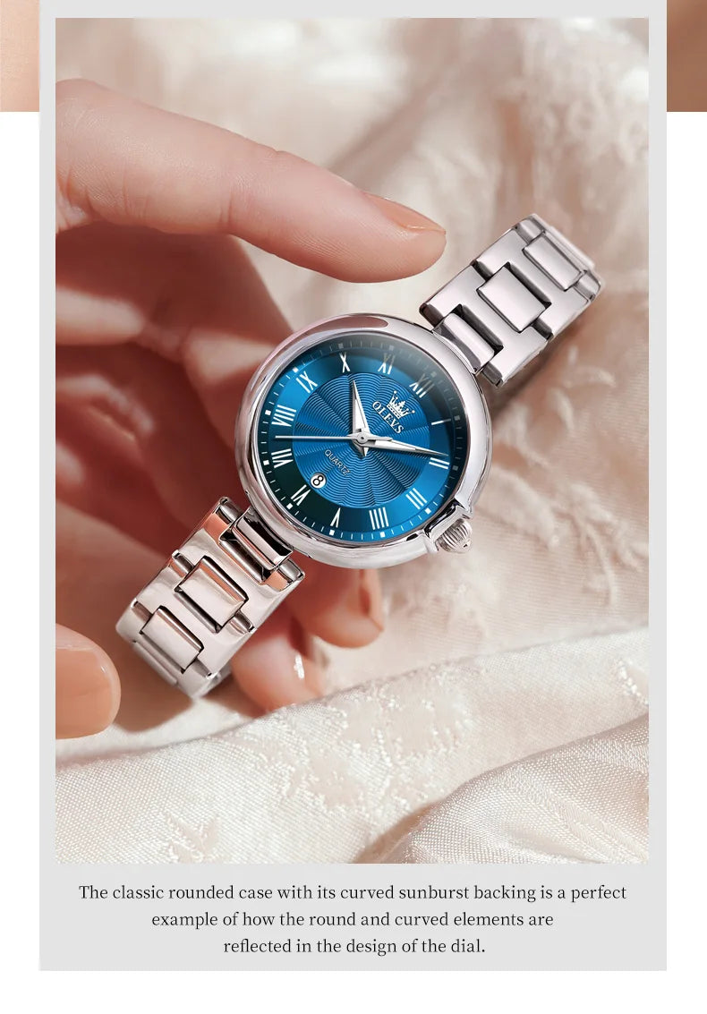 OLEVS 5608 Luxury Brand Women's Watch Classic Fashion Waterproof Luminous Calendar Watch Elegant Quartz Women Watch Reloj Hombre