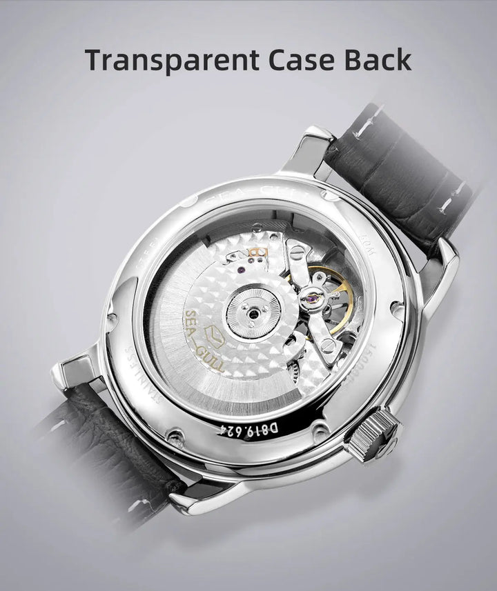 SEAGULL Luxury Watch Business Waterproof Male Clock Date Stainless Steel Mechanical Watch Men Watch reloj hombre 2023 D819.622