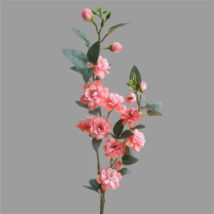 Artificial Silk Camellia Flower Branch