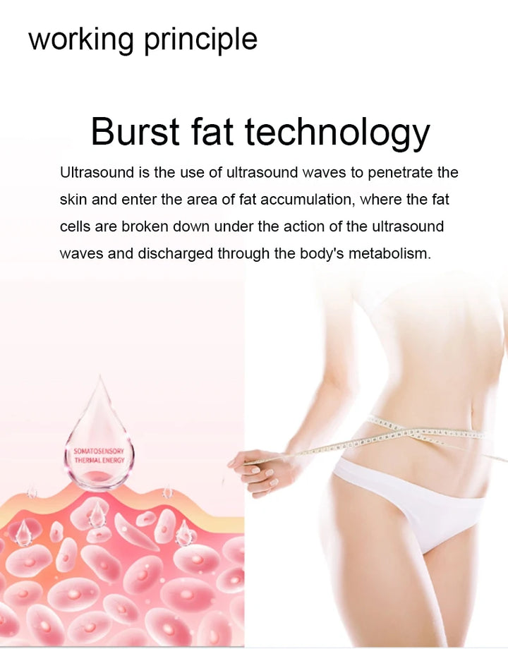 3 In 1 40K  Cavitation  Machine Body Facial Radiofrequency Massage Weight Loss Machine Body Shaping Slimming Fat Burn