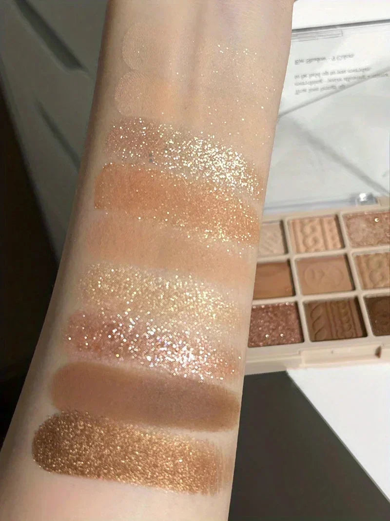 9-Color Brown Eyeshadow Palette