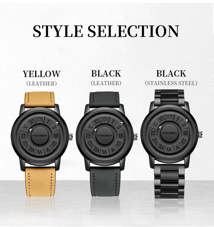 FOXBOX Military Waterproof Watch For Men LIGE Luxury Crolling Pointer Magnetic Force Watch Men Fashion Sport Quartz Chronograph