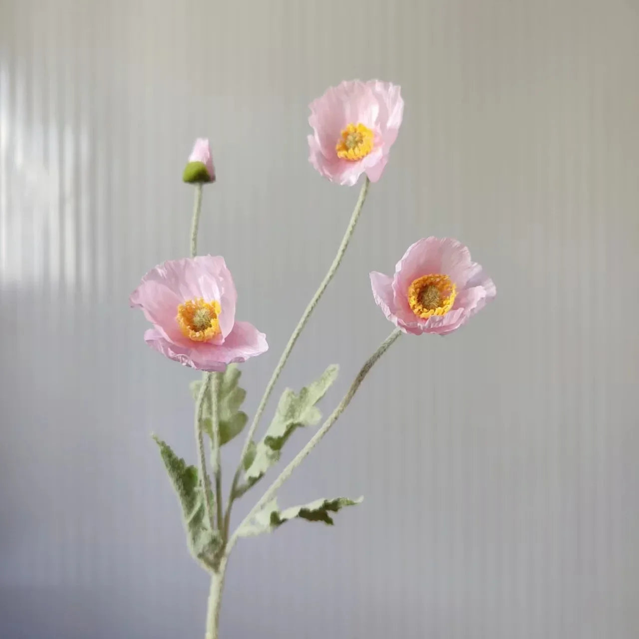 Artificial Silk Poppy Flowers Bouquet