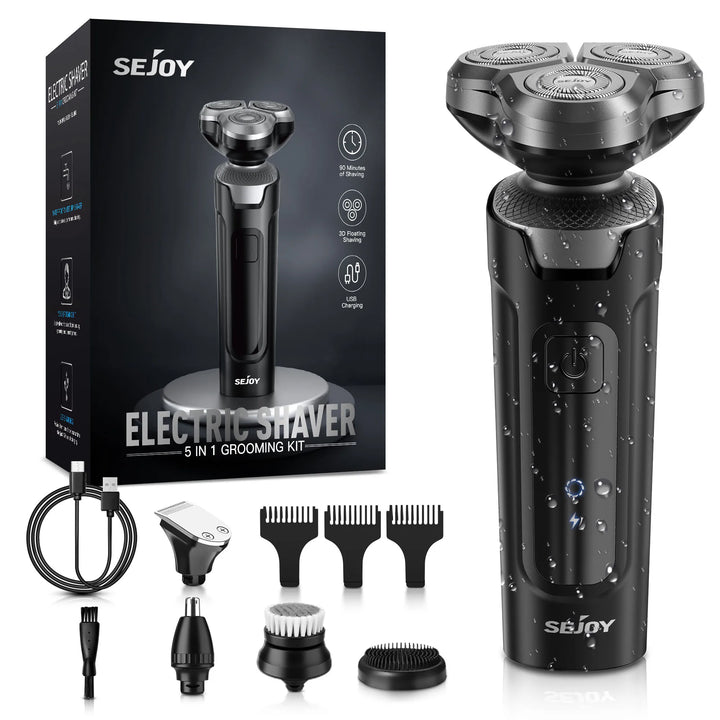 Sejoy Electric Hair Clipper for Men  5 in 1 Electric Nose Hair Trimmer Professional Cutting Machine Rechargalbe
