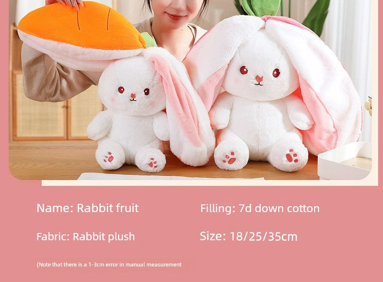 Pacify Transformation Girl Gift Sleep Hug Strawberry Rabbit