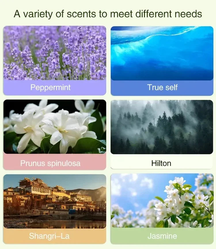 Mini Aromatherapy Machine Home Essential Oil Diffuser Multi Functional Adjustable Car Aromatherapy Fresh Air Deodorization