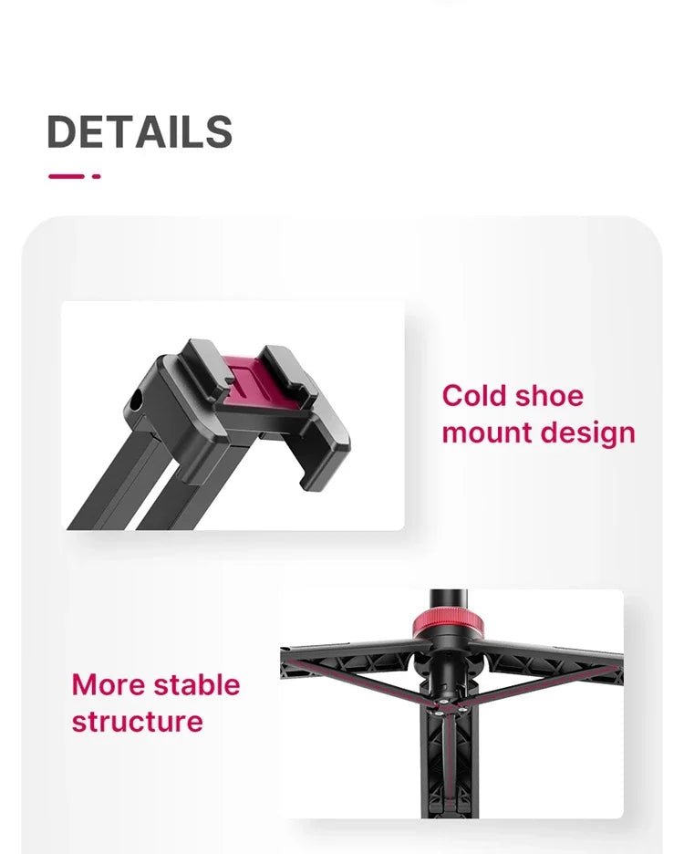 Ulanzi MT-44 Extend Livestream Tripod Stand 42inch Tripod with Phone Mount Holder Vertical Shooting Phone DSlR Camera Tripods