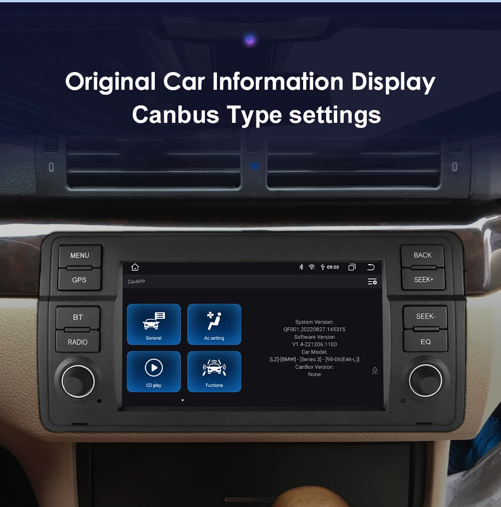 Hizpo 7" AI Voice Autoradio For BMW E46 M3 318/320/325/330/335 Android Auto Radio Carplay 4G DSP Car Multimedia GPS 2din Stereo