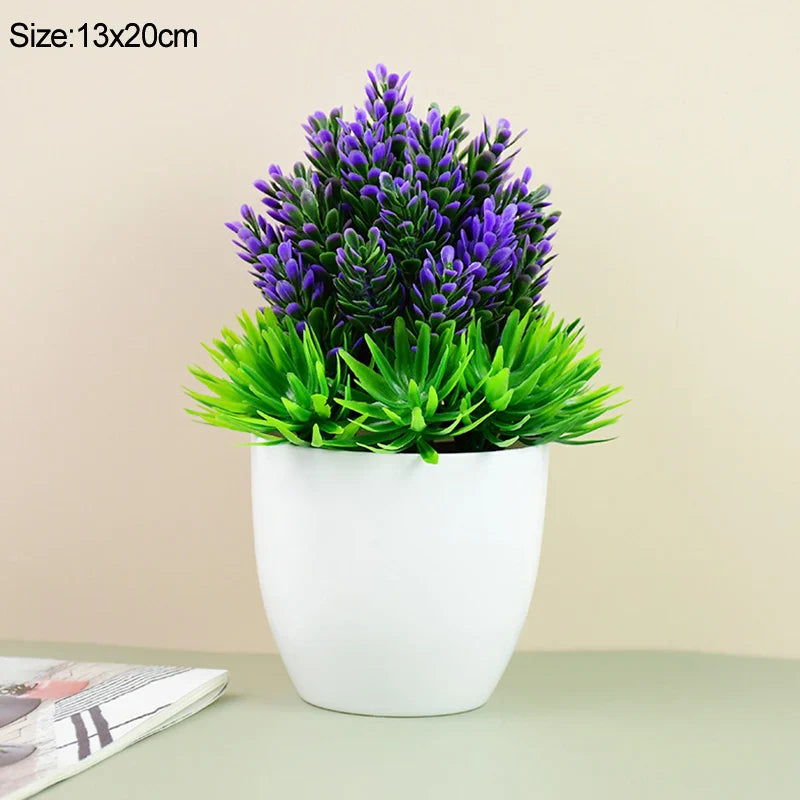 Artificial Potted Green Bonsai Tree