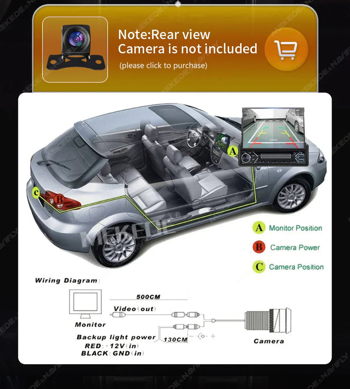 Universal 7" 1din Retractable Screen Car Radio Android Auto Carplay Multimedia Video Player Intelligent Vehicle System BT FM USB