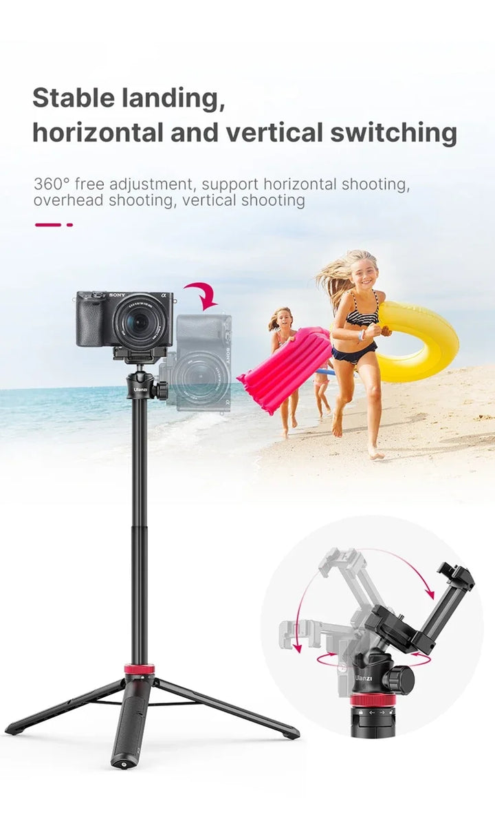 Ulanzi MT-44 Extend Livestream Tripod Stand 42inch Tripod with Phone Mount Holder Vertical Shooting Phone DSlR Camera Tripods